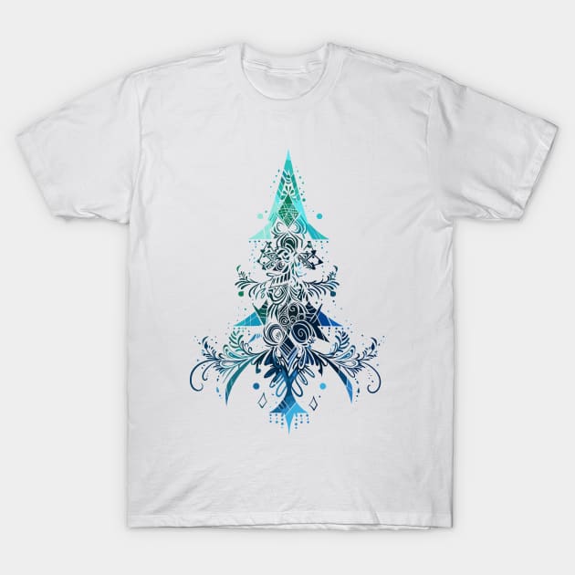 A Christmas tree spirit watercolor T-Shirt by etherElric